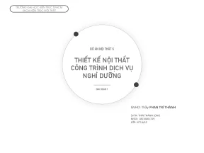 Đồ án nội thất 6 thiết kế nội thất công trình dịchvụnghỉ dưỡng