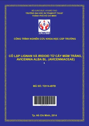 Hcmute cô lập lignan và iridoid từ cây mắm trắng avicennia alba bl avicenniaceae