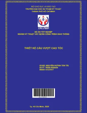 Đồ án hcmute thiết kế cầu vượt cao tốc