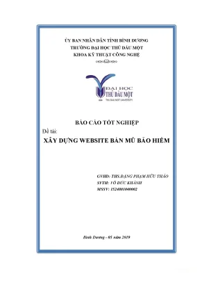 Tiểu luận báo cáo tốt nghiệp đề tài xây dựng website bán mũ bảo hiểm