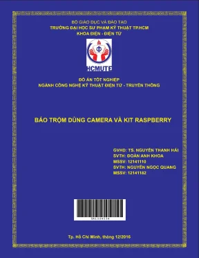 Đồ án hcmute báo trộm dùng camera và kit raspberry