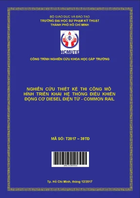 Hcmute nghiên cứu thiết kế thi công mô hình triển khai hệ thống điều khiển động cơ diesel điện tử commonrail