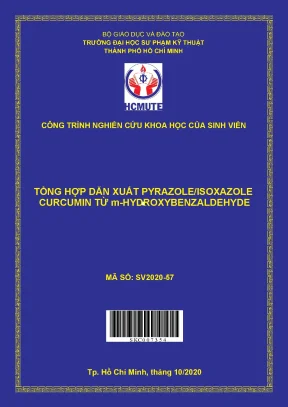 Hcmute tổng hợp dẫn xuất pyrazole isoxazole curcumin từ m hydroxybenzaldehyde