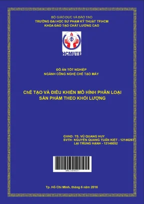 Đồ án hcmute chế tạo và điều khiển mô hình phân loại sản phẩm theo khối lượng