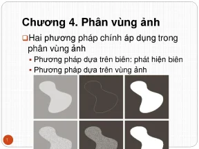 Tiểu luận phân vùng ảnh hai phương pháp chính áp dụng trong phân vùng ảnh