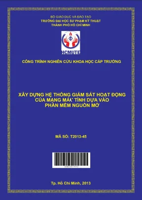 Hcmute xây dựng hệ thống giám sát hoạt động của mạng máy tính dựa vào phần mềm nguồn mở