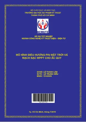 Đồ án hcmute mô hình điều hướng pin mặt trời và mạch sạc mppt cho ắc quy