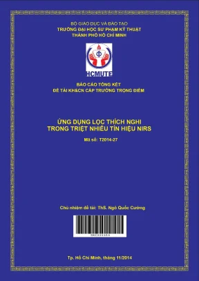 Hcmute ứng dụng lọc thích nghi trong triệt nhiễu tín hiệu nirs