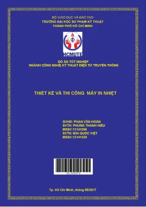 Đồ án hcmute thiết kế và thi công máy in nhiệt