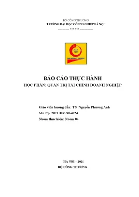 Tiểu luận quyết định tài trợ và phân phối lợi nhuận trong doanh nghiệp