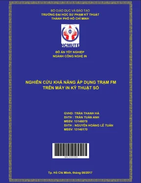 Đồ án hcmute nghiên cứu khả năng áp dụng tram fm trên máy in kỹ thuật số