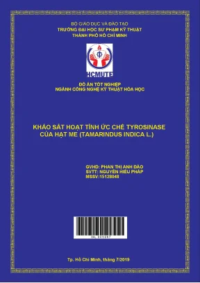 Đồ án hcmute khảo sát hoạt tính ức chế tyrosinase của hạt me tamarindus indica l