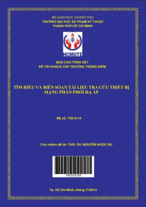 Hcmute tìm hiểu và biên soạn tài liệu tra cứu thiết bị điện mạng phân phối hạ áp
