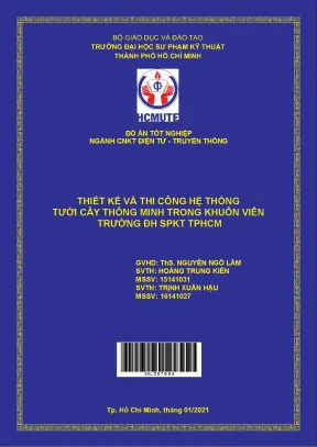 Đồ án hcmute thiết kế và thi công hệ thống tưới cây thông minh trong khuôn viên trường đh spkt tphcm