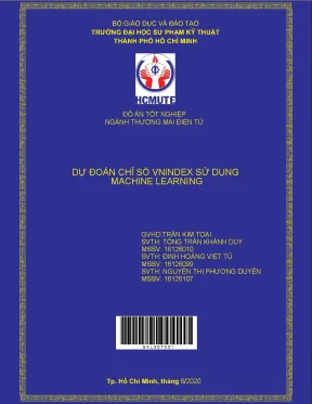 Đồ án hcmute dự đoán chỉ số vnindex sử dụng machine learning