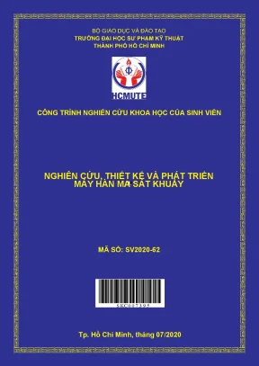 Hcmute nghiên cứu thiết kế và phát triển máy hàn ma sát khuấy