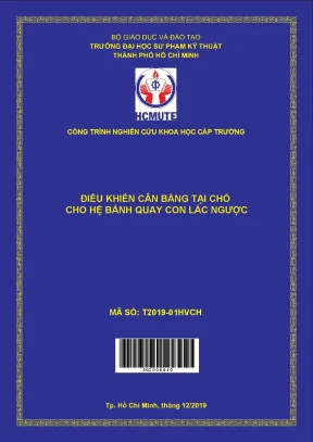 Hcmute điều khiển cân bằng tại chỗ cho hệ bánh quay con lắc ngược