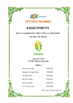 Tiểu luận xây dựng website thương mại điện tử bán đồ skincare n thương hiệu yukiskin