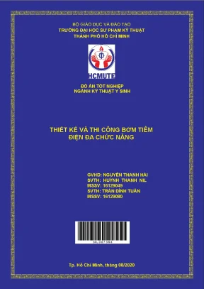 Đồ án hcmute thiết kế và thi công bơm tiêm điện đa chức năng