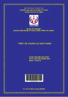 Đồ án hcmute thiết kê chung cư sơn thịnh