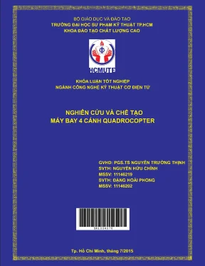 Đồ án hcmute nghiên cứu và chế tạo máy bay 4 cánh quadrocopter