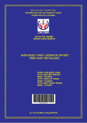 Đồ án hcmute kiểm soát chất lượng in offset trên giấy metalized