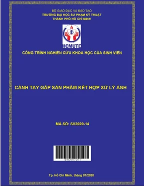 Hcmute cánh tay gắp sản phẩm kết hợp xử lý ảnh