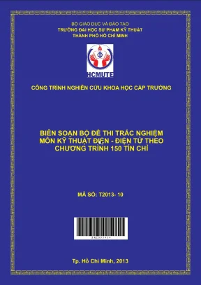 Hcmute biên soạn bộ đề thi trắc nghiệm môn kỹ thuật điện điện tử theo chương trình 150 tín chỉ