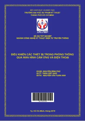 Đồ án hcmute điều khiển các thiết bị trong phòng thông qua màn hình cảm ứng và điện thoại
