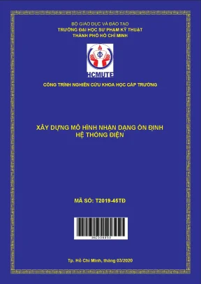 Hcmute xây dựng mô hình nhận dạng ổn định hệ thống điện