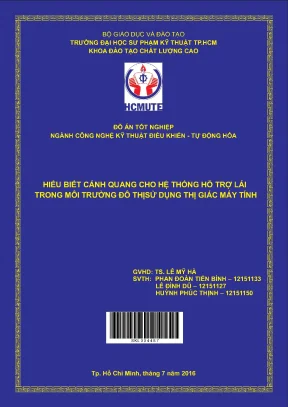 Đồ án hcmute hiểu biết cảnh quang cho hệ thống hỗ trợ lái trong môi trường đô thị sử dụng thị giác máy tính