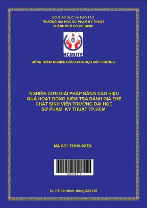 Hcmute nghiên cứu giải pháp nâng cao hiệu quả hoạt động kiểm tra đánh giá thể chất sinh viên trường đại học sư phạm kỹ thuật tp hcm