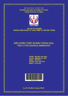 Đồ án hcmute điều khiển thiết bị điện thông qua trợ lý ảo google assitant