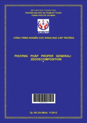 Hcmute phương pháp proper generalized decomposition