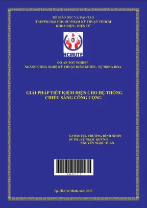 Đồ án hcmute giải pháp tiết kiệm điện cho hệ thống chiếu sáng công cộng