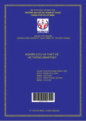 Đồ án hcmute nghiên cứu và thiết kế hệ thống smartkey