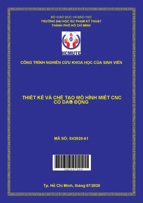 Hcmute thiết kế và chế tạo mô hình miết cnc có dao động