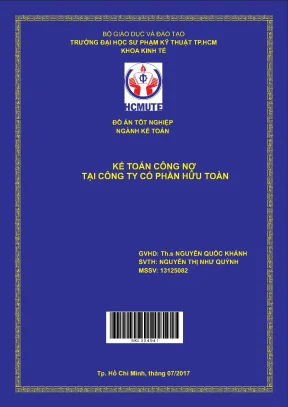 Đồ án hcmute kế toán công nợ tại công ty cổ phần hữu toàn