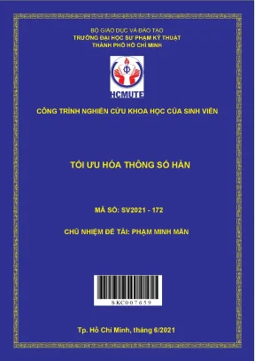 Hcmute tối ưu hóa thông số hàn