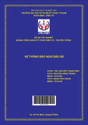 Đồ án hcmute hệ thống báo nghỉ báo bù