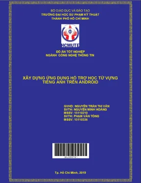 Đồ án hcmute xây dựng ứng dụng hỗ trợ học từ vựng tiếng anh trên android