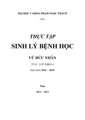 Tiểu luận thực tập sinh lý bệnh học shock chấn thương thực nghiệm và cơ chế bệnh sinh