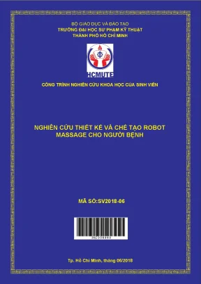 Hcmute nghiên cứu thiết kế và chế tạo robot massage cho người bệnh