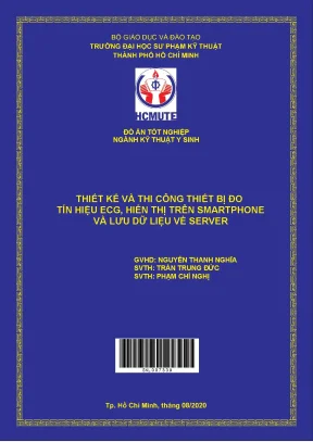 Đồ án hcmute thiết kế và thi công thiết bị đo tín hiệu ecg hiển thị trên smartphone và lưu dũ liệu về server