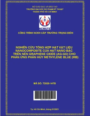 Hcmute nghiên cứu tổng hợp hạt vật liệu nanocomposite của hạt nano bạc trên nền graphene oxide ag go cho phản ứng phân hủy methylene blue mb