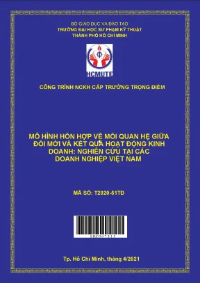Hcmute mô hình hỗn hợp về mối quan hệ giữa đổi mới và kết quả hoạt động kinh doanh nghiên cứu tại các doanh nghiệp việt nam