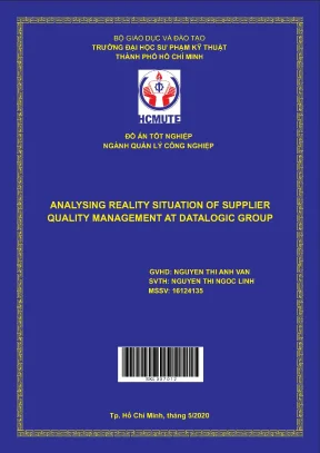 Đồ án hcmute analysing reality situation of supplier quality management at datalogic group