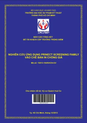 Hcmute nghiên cứu ứng dụng princet screening family vào chế bản in chống giả