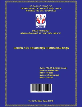 Đồ án hcmute nghiên cứu nguồn điện không gián đoạn