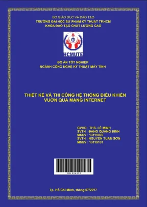 Đồ án hcmute thiết kế và thi công hệ thống điều khiển vườn qua mạng internet